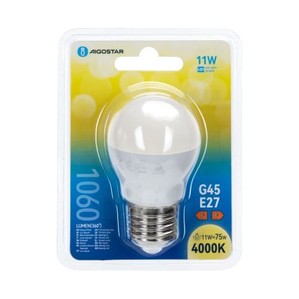 LED Bulb G45 E27/11W/230V 4000K - Aigostar