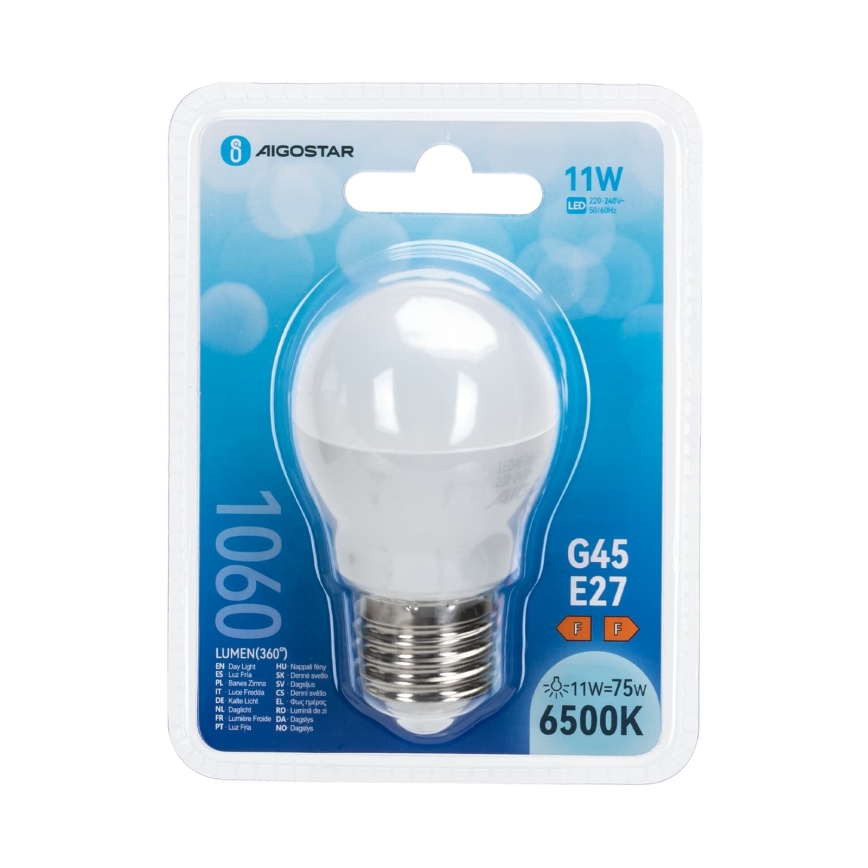 LED Bulb G45 E27/11W/230V 6500K - Aigostar