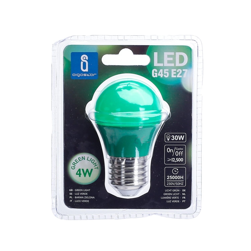 LED Bulb G45 E27/4W/230V green - Aigostar