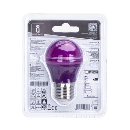 LED Bulb G45 E27/4W/230V purple - Aigostar