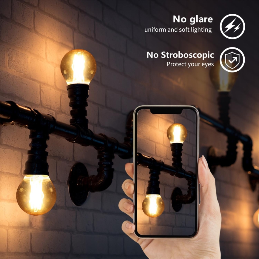 LED bulb G45 E27/6W/230V 2200K - Aigostar