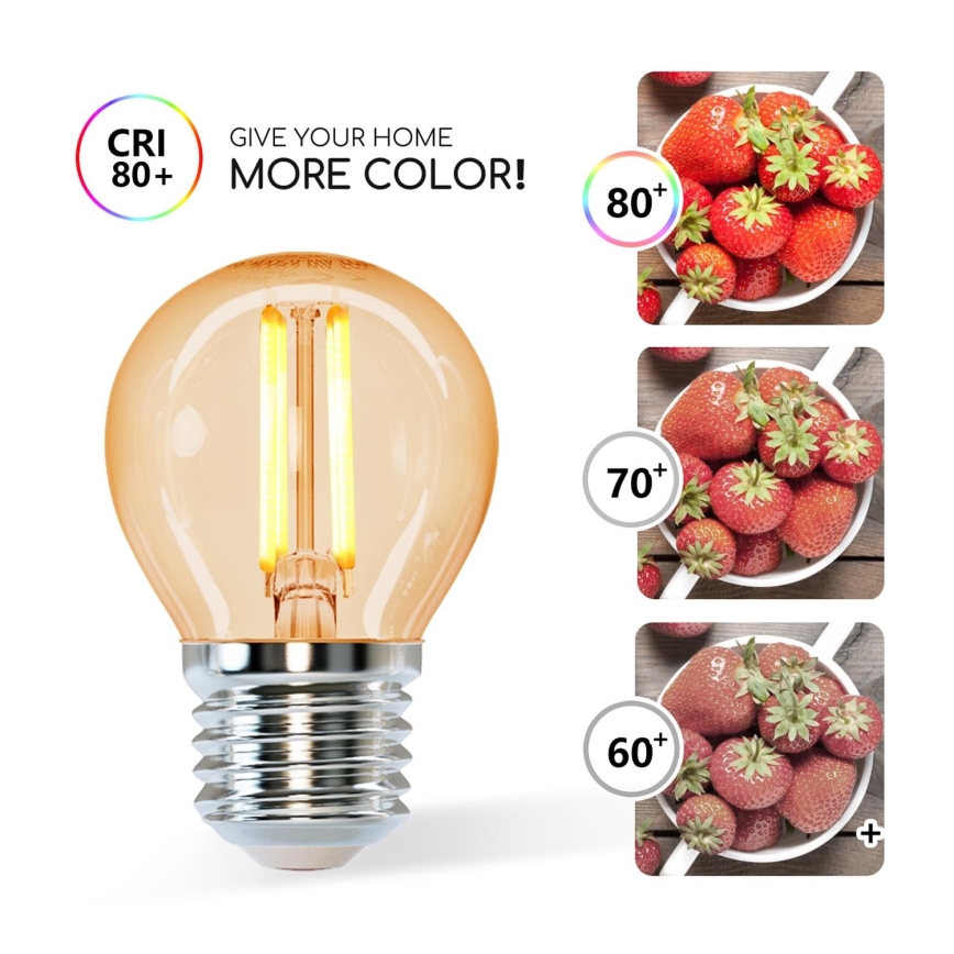 LED bulb G45 E27/6W/230V 2200K - Aigostar