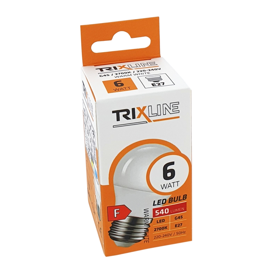 LED Bulb G45 E27/6W/230V 2700K