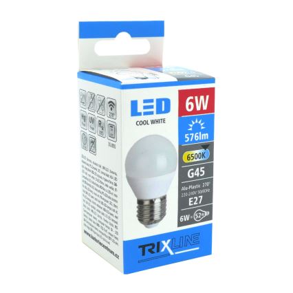 LED Bulb G45 E27/6W/230V 6500K