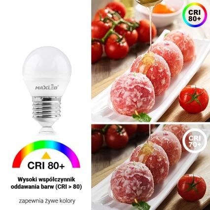 LED Bulb G45 E27/8W/230V 4000K
