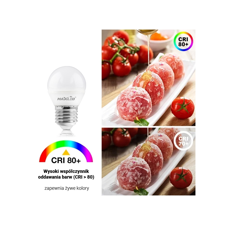 LED Bulb G45 E27/8W/230V 4000K