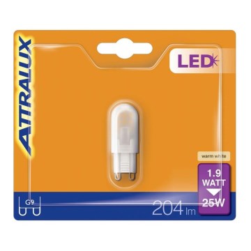 LED Bulb G9/1,9W/230V 2700K - Attralux