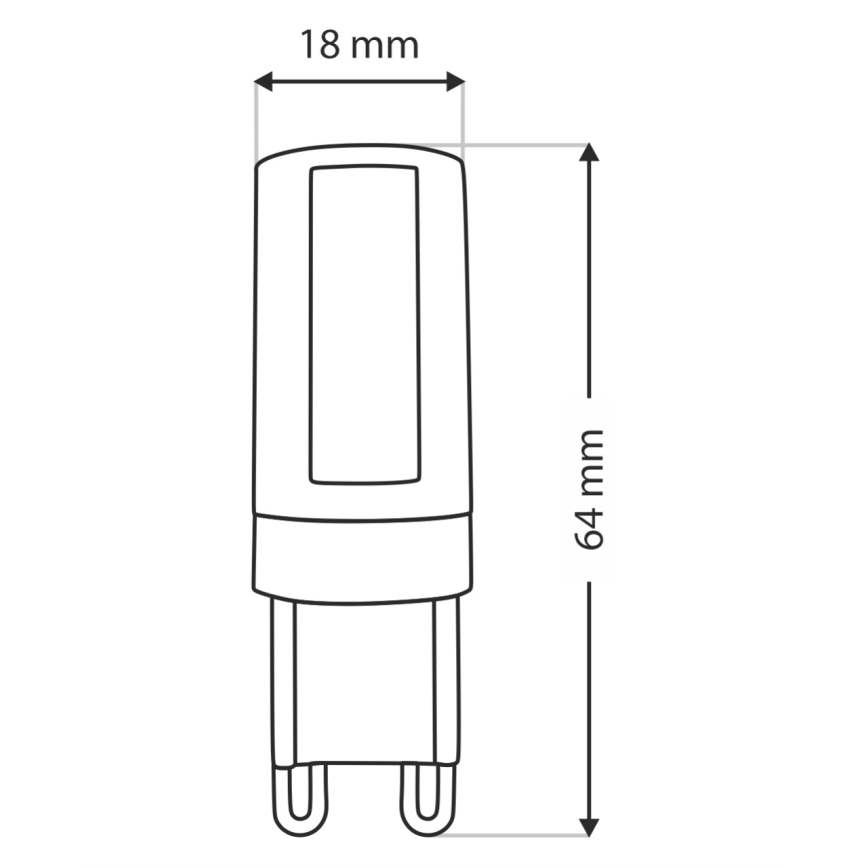 LED Bulb G9/10W/230V 4200K