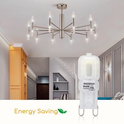 LED Bulb G9/2W/230V 6500K - Aigostar
