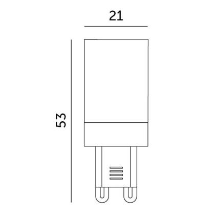 LED Bulb G9/3W/230V 3000K 100°