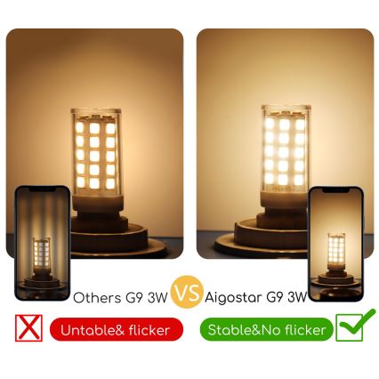 LED Bulb G9/3W/230V 3000K - Aigostar