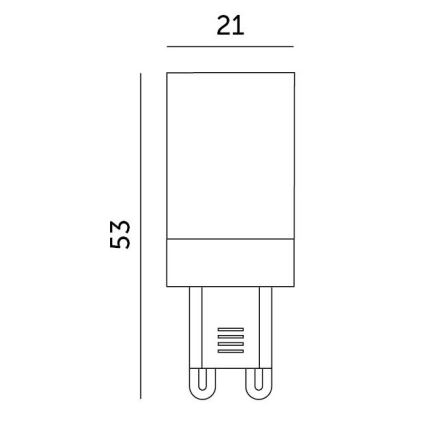 LED Bulb G9/3W/230V 4000K 100°