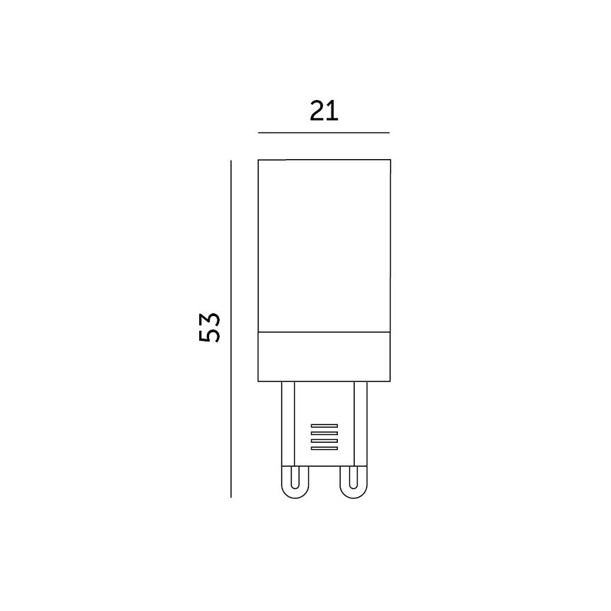 LED Bulb G9/3W/230V 4000K 100°