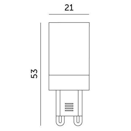 LED Bulb G9/3W/230V 6000K 100°