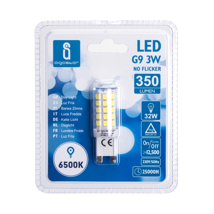 LED Bulb G9/3W/230V 6500K - Aigostar