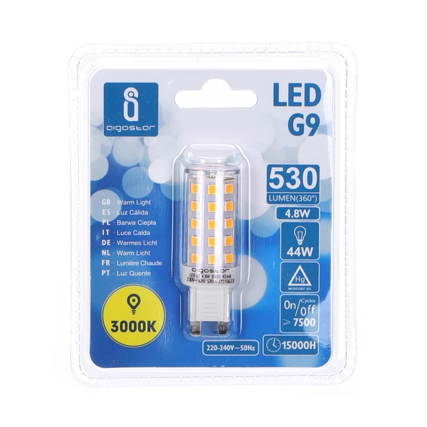 LED Bulb G9/4,8W/230V 3000K - Aigostar