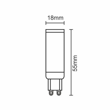 LED Bulb G9/5W/230V 4000K