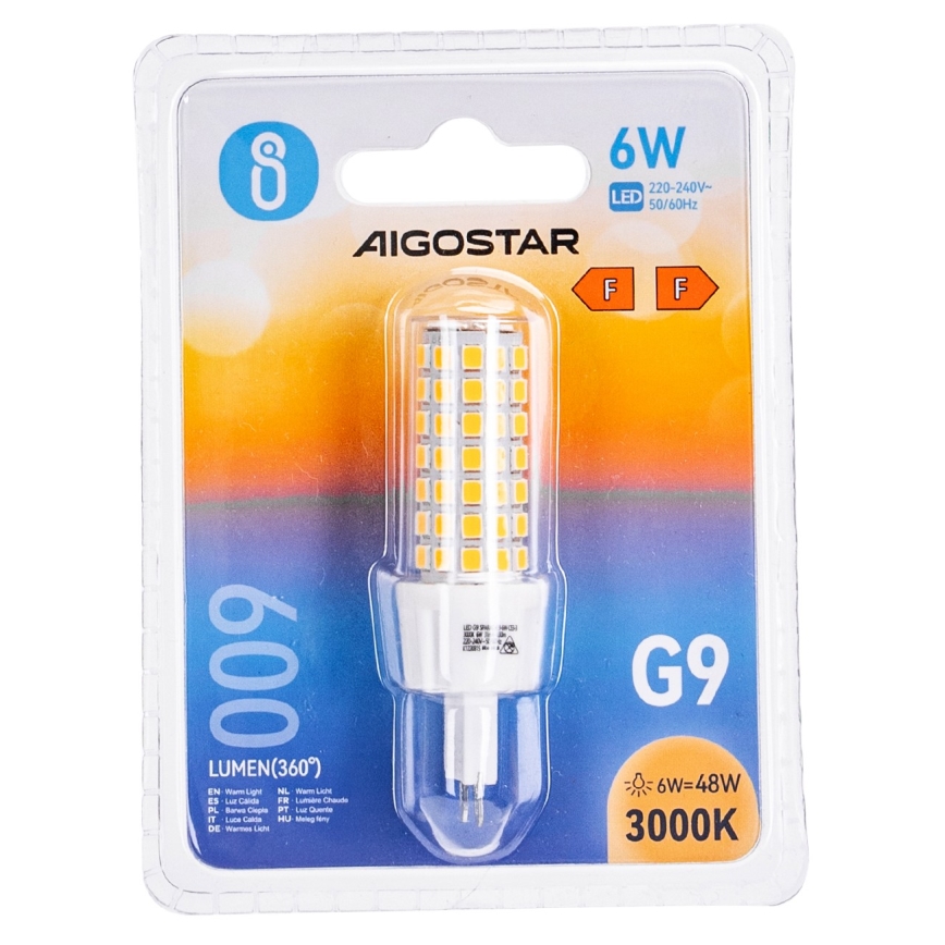 LED Bulb G9/6W/230V 3000K - Aigostar