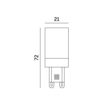 LED Bulb G9/6W/230V 4000K