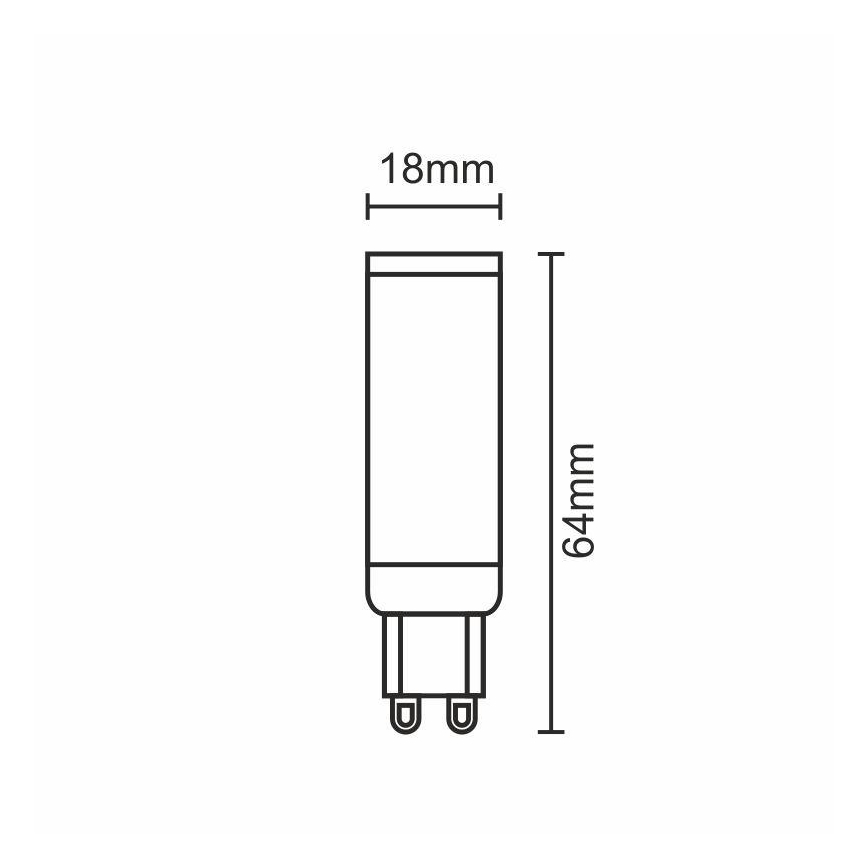 LED Bulb G9/7W/230V 2800K