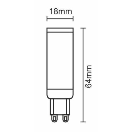 LED Bulb G9/7W/230V 6000K