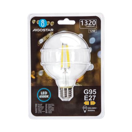 LED Bulb G95 E27/12W/230V 6500K - Aigostar