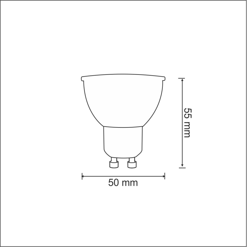 LED bulb GU10/3.5W/230V 6400K