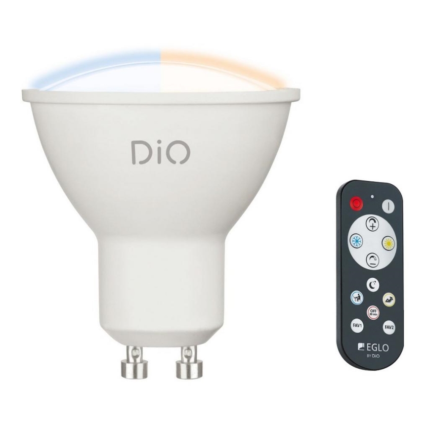 LED Bulb GU10/5W/230V 2700K-6500K + RC - Eglo