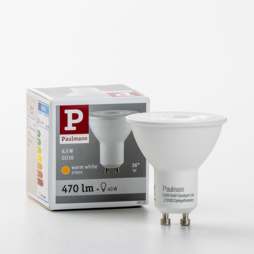 LED Bulb GU10/6,5W/230V 2700K - Paulmann 28720