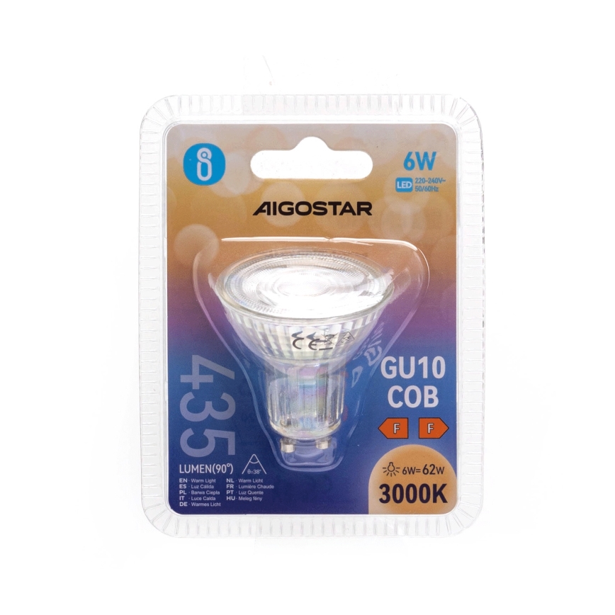 LED Bulb GU10/6W/230V 3000K - Aigostar