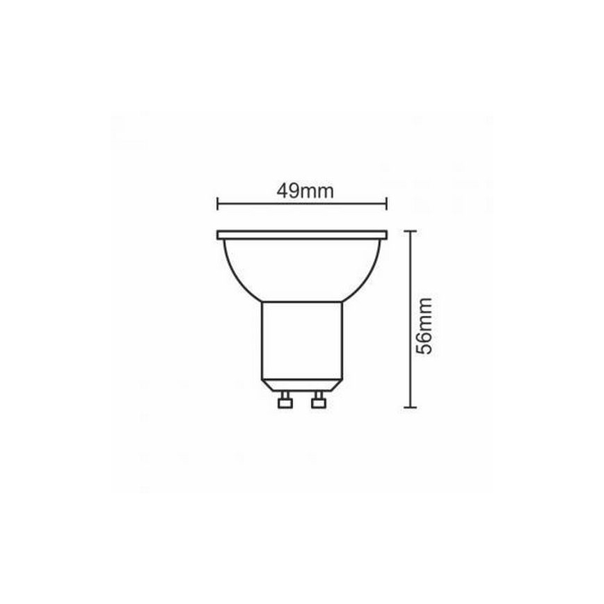 LED Bulb GU10/6W/230V 3000K black