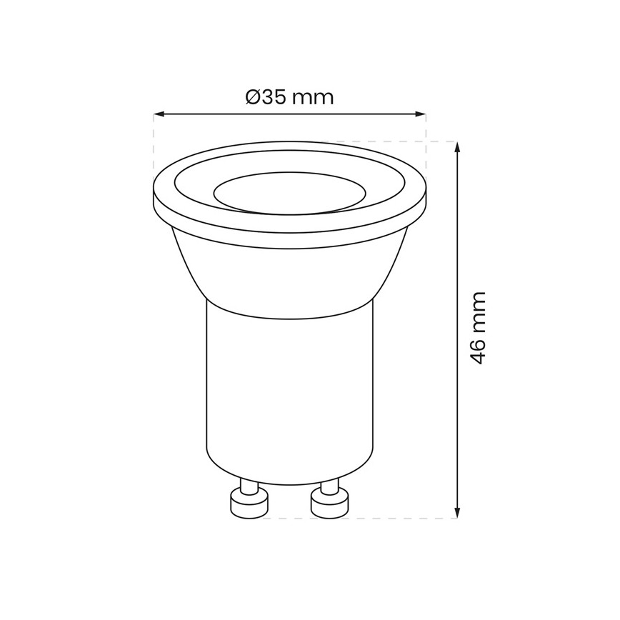 LED Bulb GU10-MR11/3W/230V 3000K
