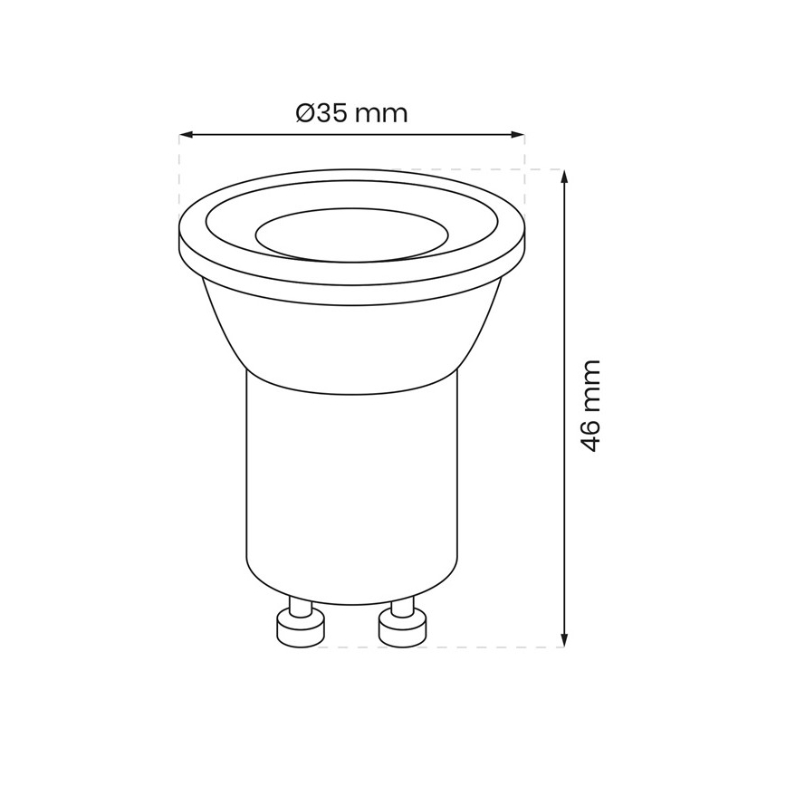 LED Bulb GU10-MR11/3W/230V 4000K