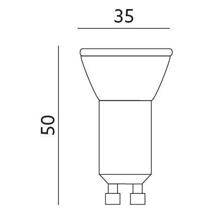 LED bulb GU10-MR11/4W/230V 3000K