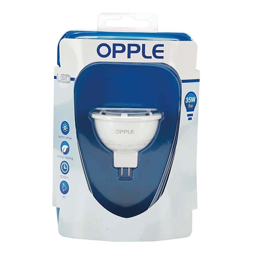 LED Bulb GU5,3/5W/12V 2700K - Opple