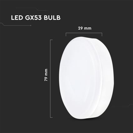 LED Bulb GX53/6.4W/230V 4000K