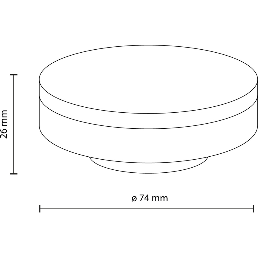 LED Bulb GX53/8W/230V 3000K