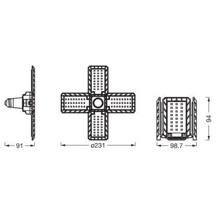 LED Bulb HIGHBAY E27/23W/230V 4000K - Ledvance