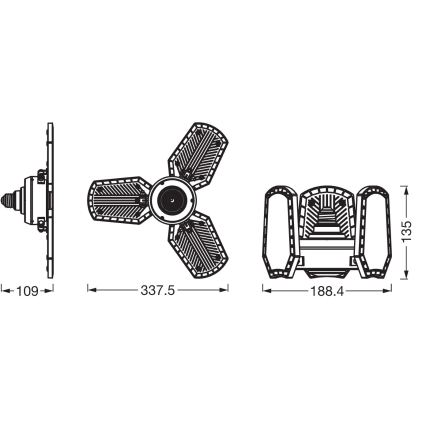 LED Bulb HIGHBAY E27/40W/230V 4000K - Osram