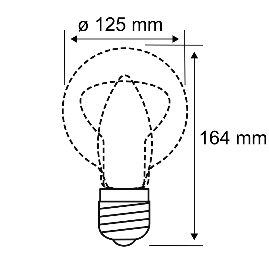 LED Bulb INNER G125 E27/3,5W/230V 1800K - Paulmann 28875