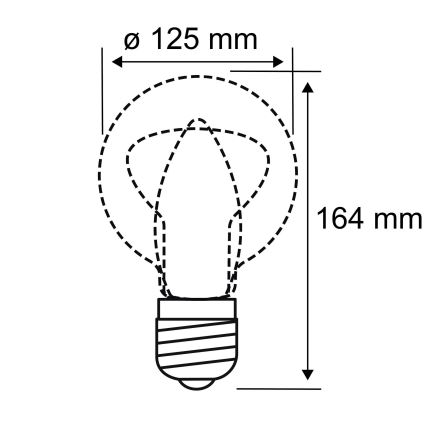 LED Bulb INNER G125 E27/3,5W/230V 1800K - Paulmann 28881