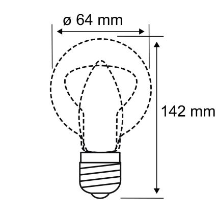 LED Bulb INNER ST64 E27/3,5W/230V 1800K - Paulmann 28880