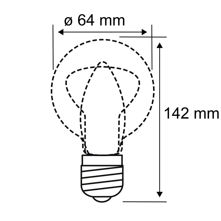 LED Bulb INNER ST64 E27/3,5W/230V 1800K - Paulmann 28880