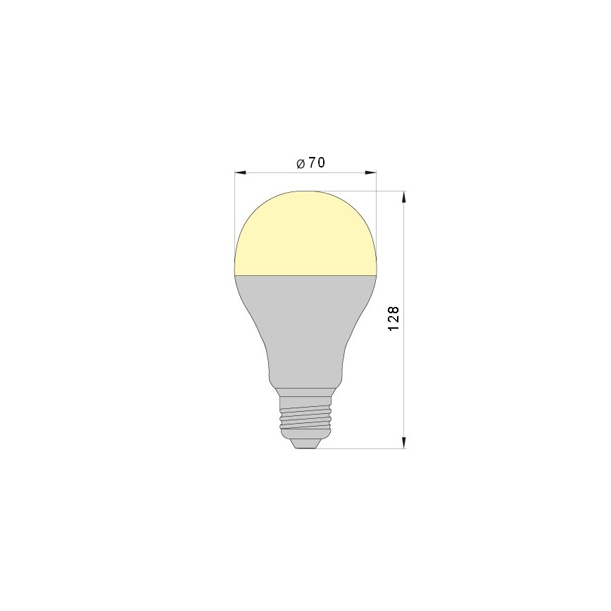 LED Bulb LEDSTAR A70 E27/18W/230V 4000K