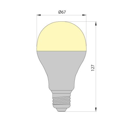 LED Bulb LEDSTAR ECO E27/12W/230V 3000K