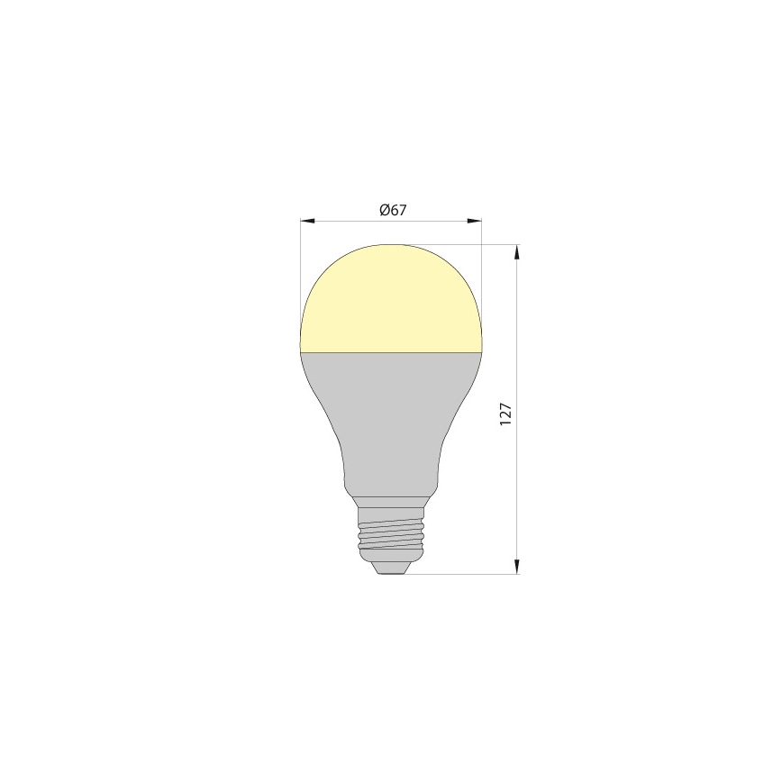 LED Bulb LEDSTAR ECO E27/12W/230V 3000K