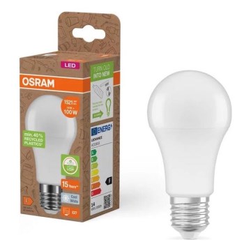 LED Bulb made of recycled plastic A100 E27/14W/230V 4000K - Osram