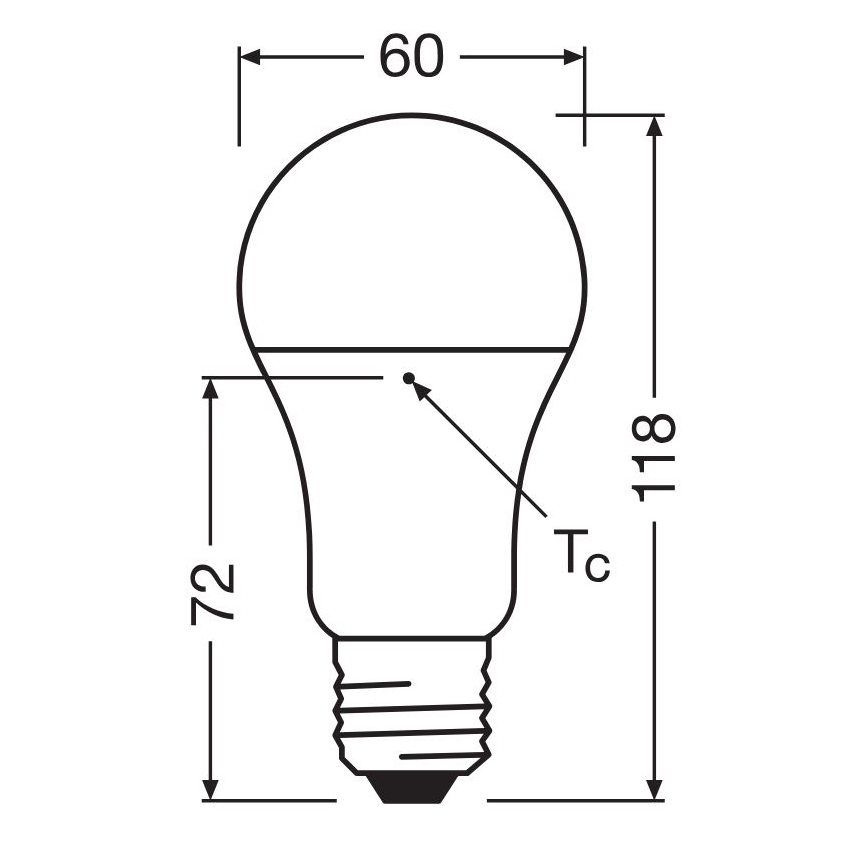 LED Bulb made of recycled plastic A100 E27/14W/230V 4000K - Osram