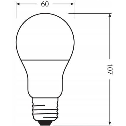 LED Bulb made of recycled plastic A60 E27/8,5W/230V 4000K - Ledvance