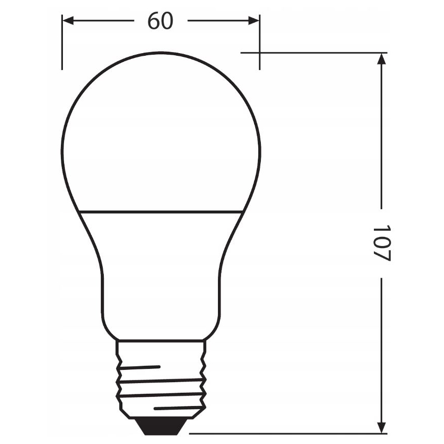 LED Bulb made of recycled plastic A60 E27/8,5W/230V 4000K - Ledvance
